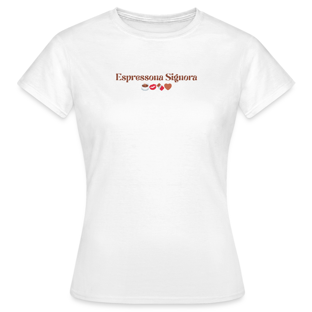 Espressona Signora T-Shirt - Weiß