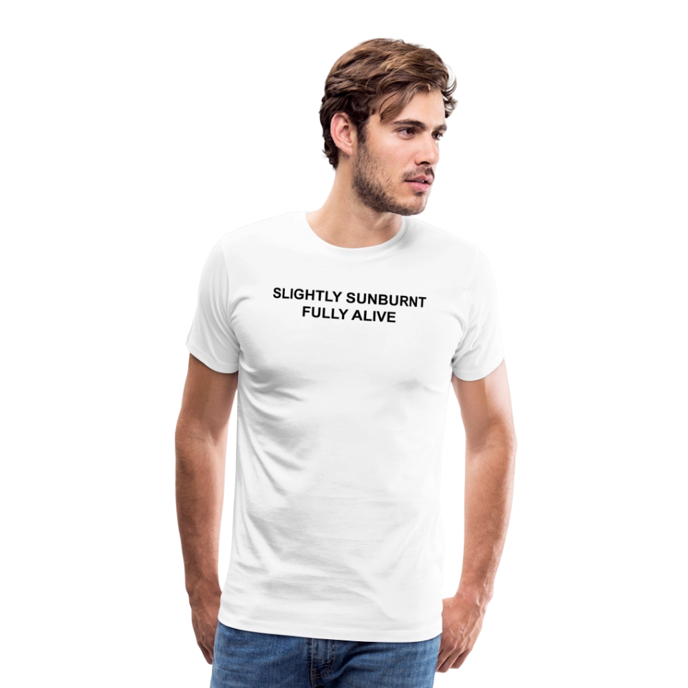 SUNBURN - Männer T-Shirt - Weiß