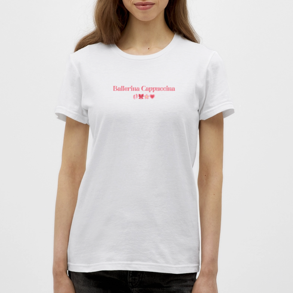 Ballerina Cappuccina T-Shirt - Weiß