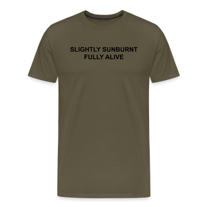 SUNBURN - Männer T-Shirt - Khaki
