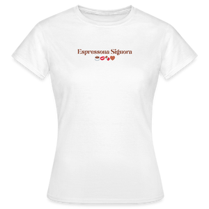 Espressona Signora T-Shirt - Weiß