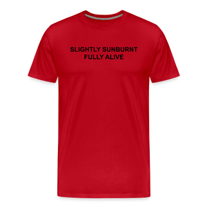 SUNBURN - Männer T-Shirt - Rot