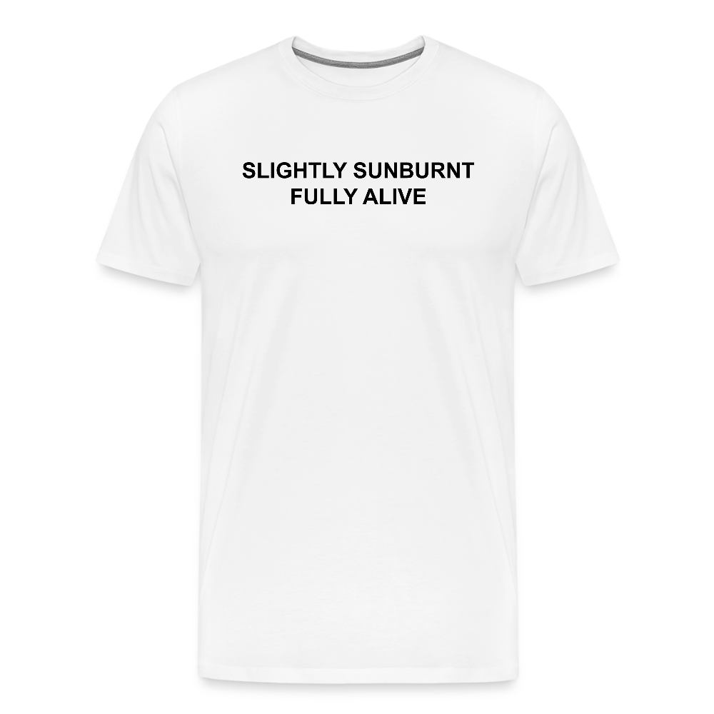 SUNBURN - Männer T-Shirt - Weiß
