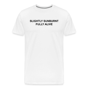 SUNBURN - Männer T-Shirt - Weiß