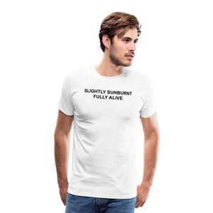 SUNBURN - Männer T-Shirt - Weiß